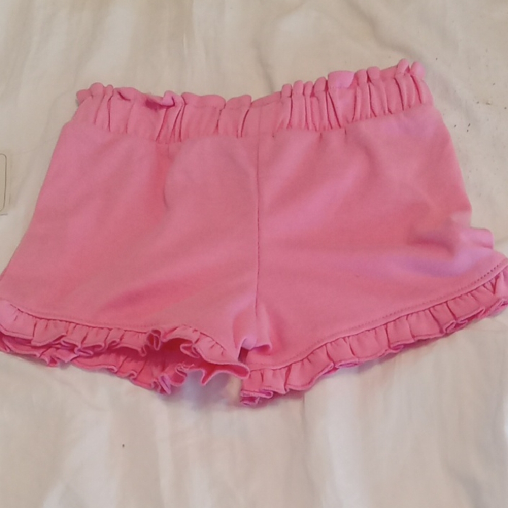 NWT Lullaby Girls 12 Month Pink Ruffle Hem Shorts. Summer, Beach